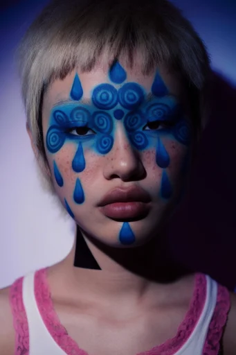 Avant-Garde Cobalt Minimalism moodboard — generate AI images in this style