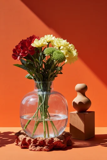 Surreal Terracotta Specimen style reference image — sharp direct sunlight