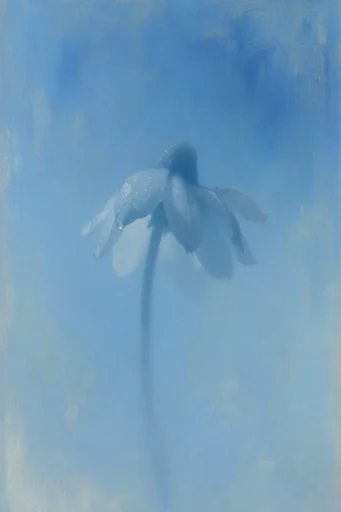 Ethereal Blue Minimalism style reference image — dreamy and ethereal mood