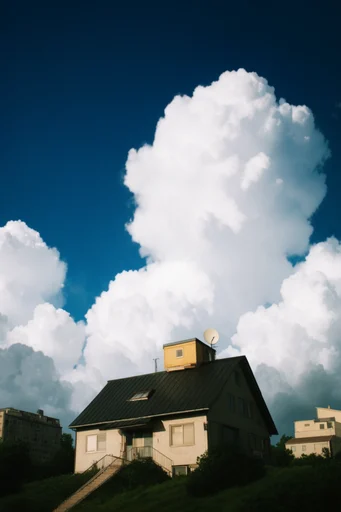 Monolithic Summer Sky style reference image — anime background aesthetic