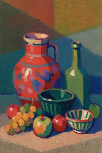 Tactile Fauvist Expressionism style reference image — fauvist color palette