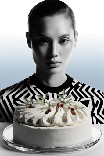 Clinical Monochrome Avant-Garde style reference image — monochrome portraiture