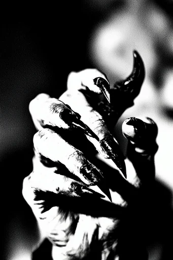 Gritty Chiaroscuro Noir style reference image — heavy film grain