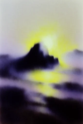 Chromatic Liminal Aura style reference image — airbrushed silhouette