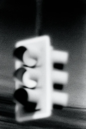 Spectral Analog Noir style reference image — corrupted data aesthetic