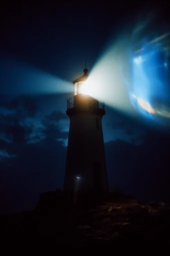 Cinematic Nocturnal Blur style reference image — film grain texture