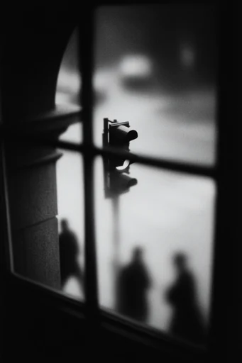 Stark Monochromatic Liminality style reference image — chiaroscuro lighting