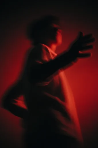 Crimson Kinetic Noir moodboard — generate AI images in this style