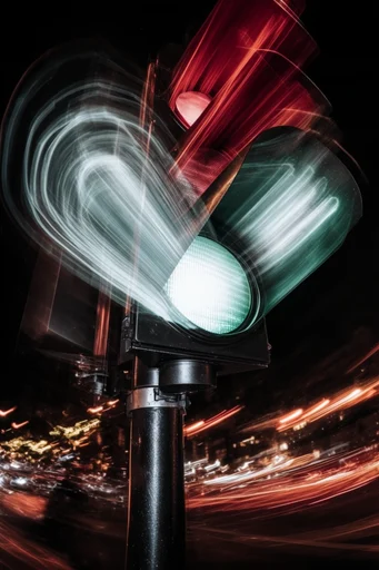 Kinetic Nocturnal Flow style reference image — kinetic light trails