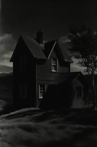 Spectral Analog Noir style AI image example 4