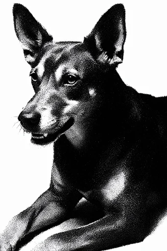 Gritty Monochromatic Noir style reference image — raw analogue distortion