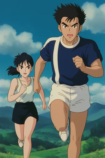 Classic Cel Animation style reference image — 1990s anime style