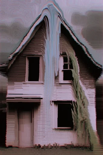 Analog Glitch Gothic style reference image — pixel sorting
