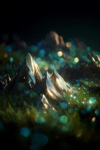 Luminous Prismatic Solarpunk style reference image — prismatic light reflections