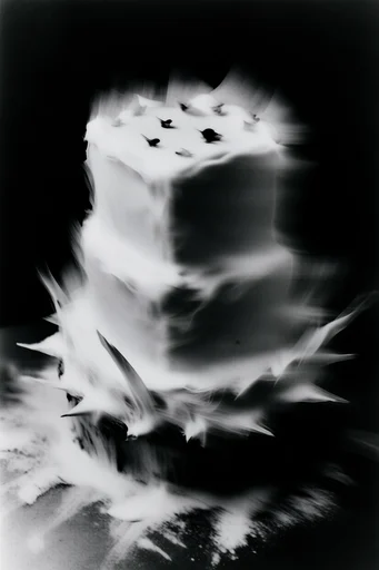 Ethereal Spectral Noir style reference image — distorted light trails