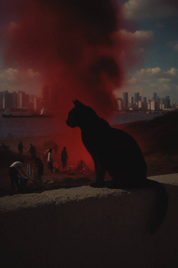 Cinematic Nocturnal Analog style AI image example 3