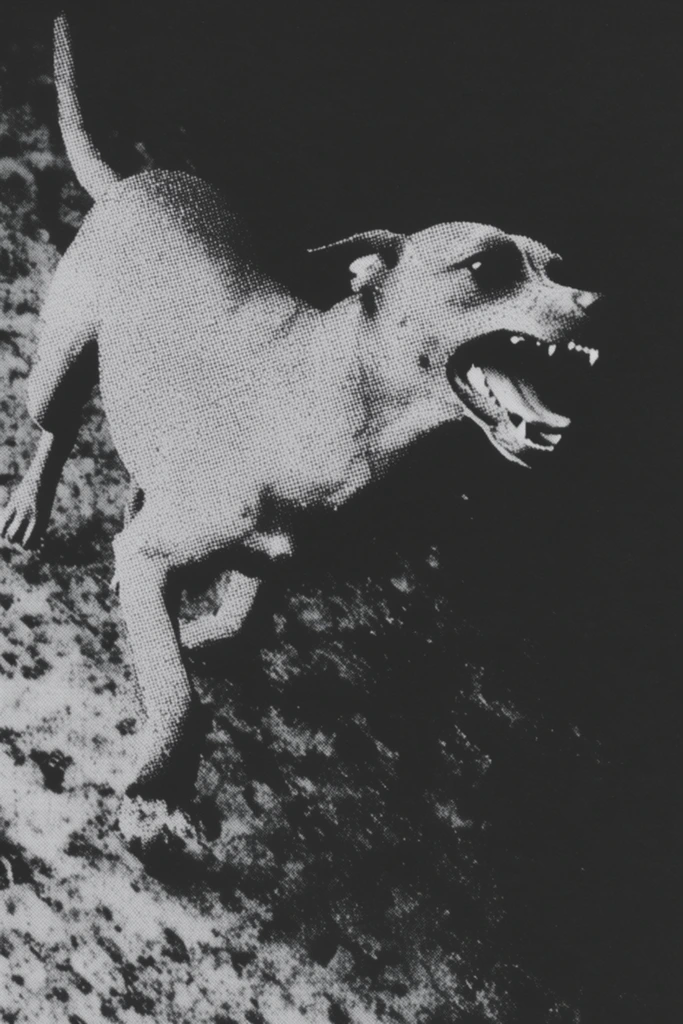 Visceral Monochromatic Noir style AI image example 3