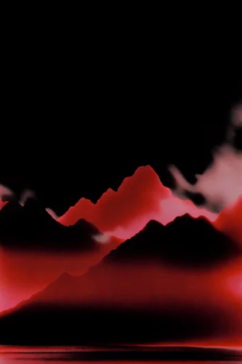 Spectral Thermal Noir style reference image — spectral crimson glow