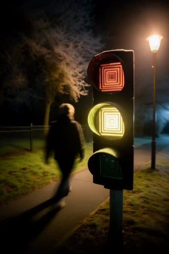 Nocturnal Motion Haze style reference image — ethereal atmosphere