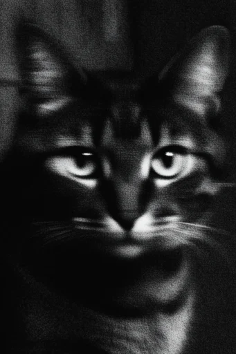 Gritty Monochromatic Noir style reference image — gritty analog photocopy