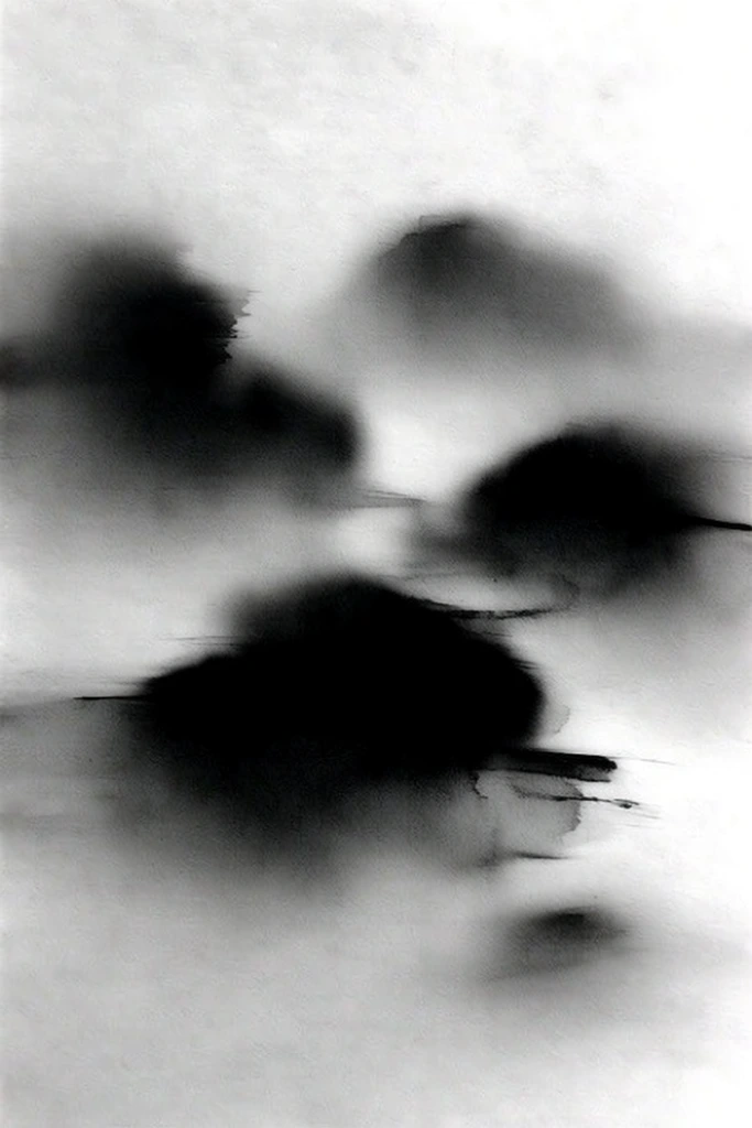 Spectral Monochrome Etherealism style AI image example 2