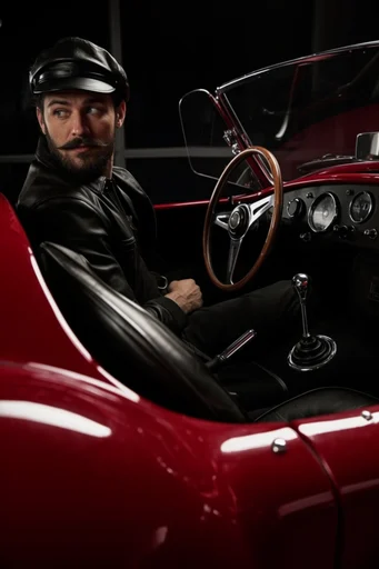 Cinematic Crimson Noir moodboard — generate AI images in this style