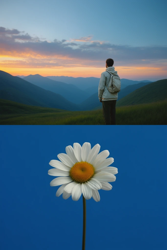 Saturated Minimalist Contrast style AI image example 2