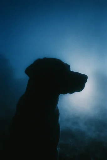 Cinematic Nocturnal Silhouette style reference image — nocturnal mystery