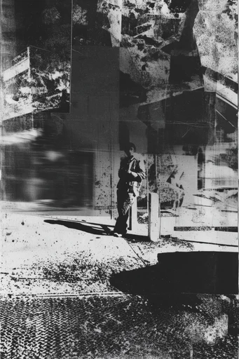 Distressed Analog Noir style reference image — distressed archival texture