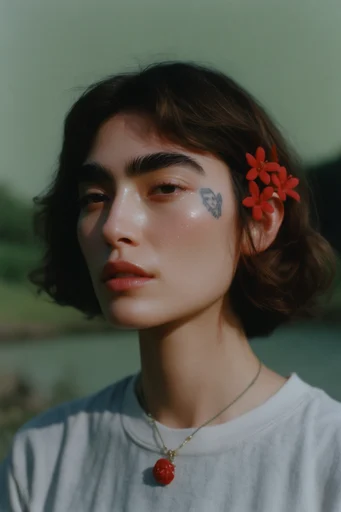 Botanical Surrealist Minimalism style reference image — surrealist portraiture