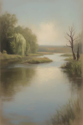 Ethereal Pastel Surrealism style AI image example 2