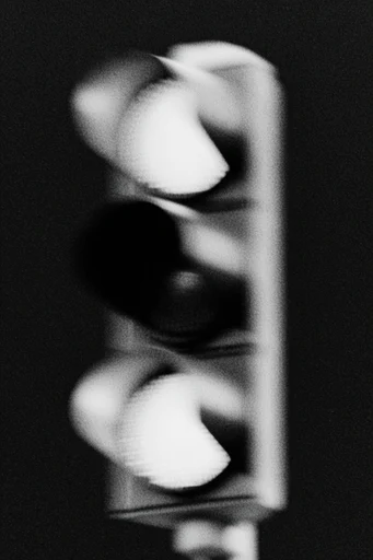 Gritty Kinetic Noir style reference image — high-contrast monochrome