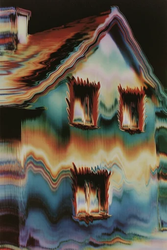 Analog Thermal Distortion style AI image example 4