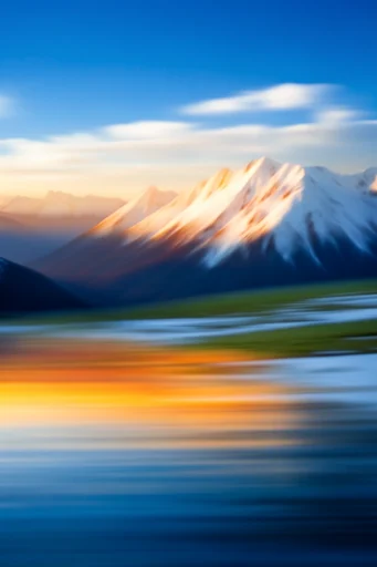 Kinetic Luminous Blur style reference image — long exposure motion blur