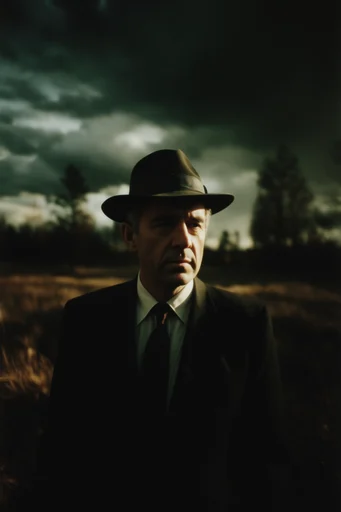 Cinematic Nocturnal Noir style AI image example 2