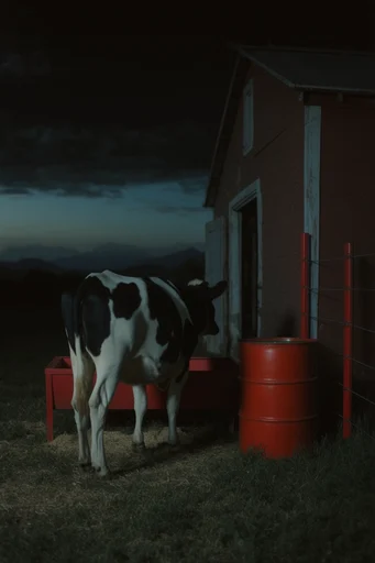 Cinematic Urban Nocturne style reference image — urban isolation