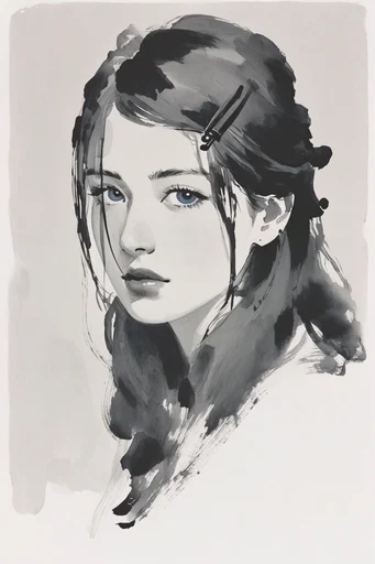 Minimalist Sumi-e Essence style reference image — negative space