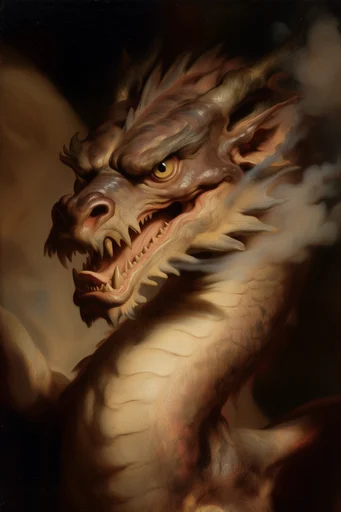 Visceral Baroque Realism style reference image — dramatic tenebrism