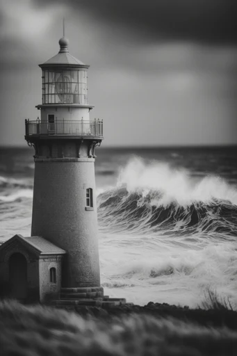 Tactile Monochrome Noir style reference image — shallow depth of field
