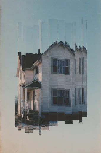 Fragmented Analog Surrealism style AI image example 4