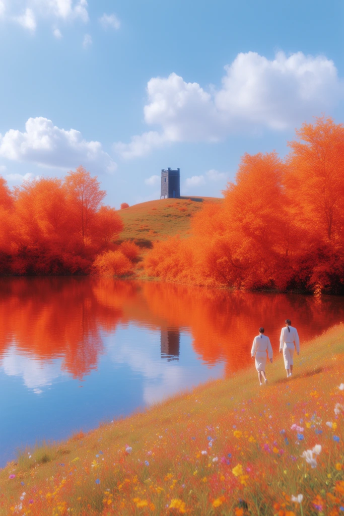 Hyper-Vibrant Surreal Dreamscapes style AI image example 2