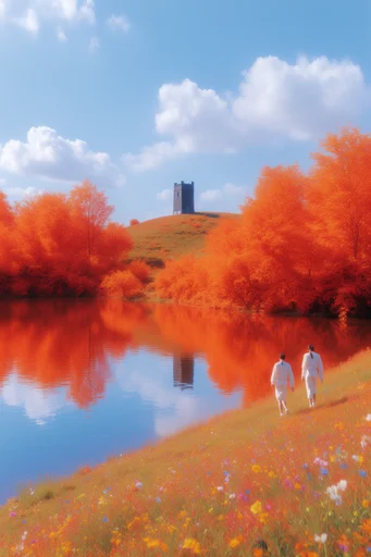 Hyper-Vibrant Surreal Dreamscapes style reference image — hyper-saturated color palette
