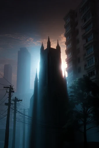 Abyssal Storm Gothic style reference image — cosmic horror