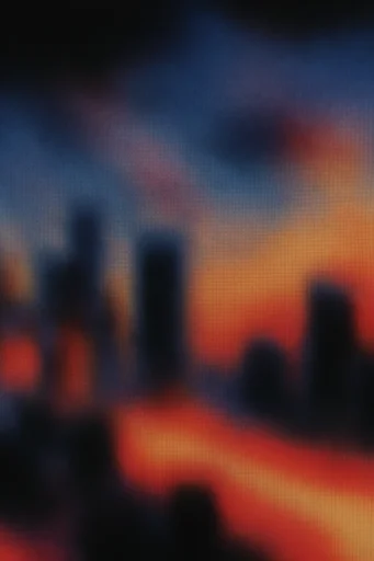Surreal Thermal Hallucination style reference image — lo-fi film grain
