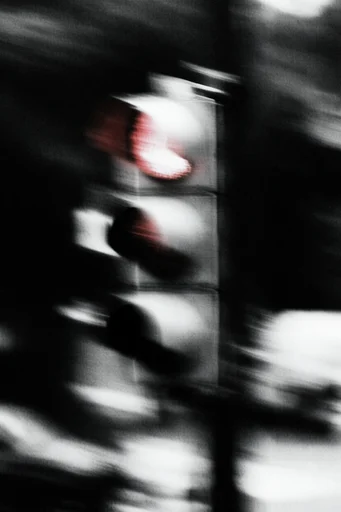 Spectral Obsidian Motion style reference image — heavy film grain