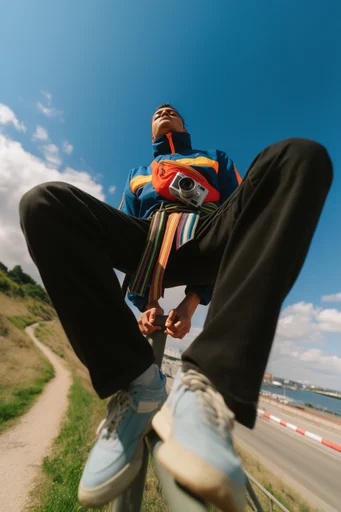 Dynamic Urban Fisheye style AI image example 2