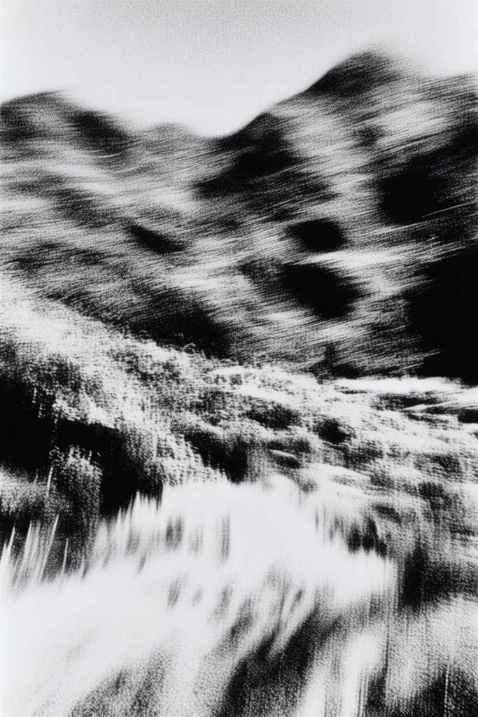 Kinetic Monochrome Noir style AI image example 2