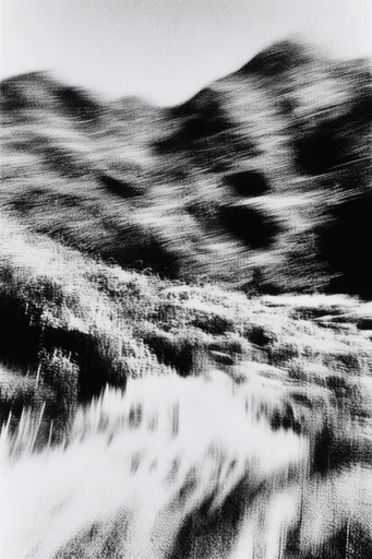 Kinetic Monochrome Noir style AI image example 2