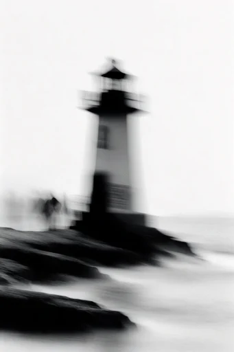 Haunting Liminal Monochrome style reference image — stark minimalism