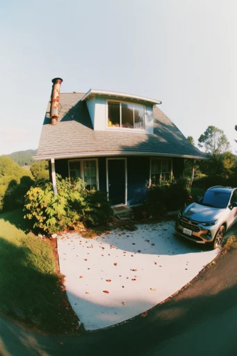 Distorted Urban Fisheye style reference image — 90s skate aesthetic